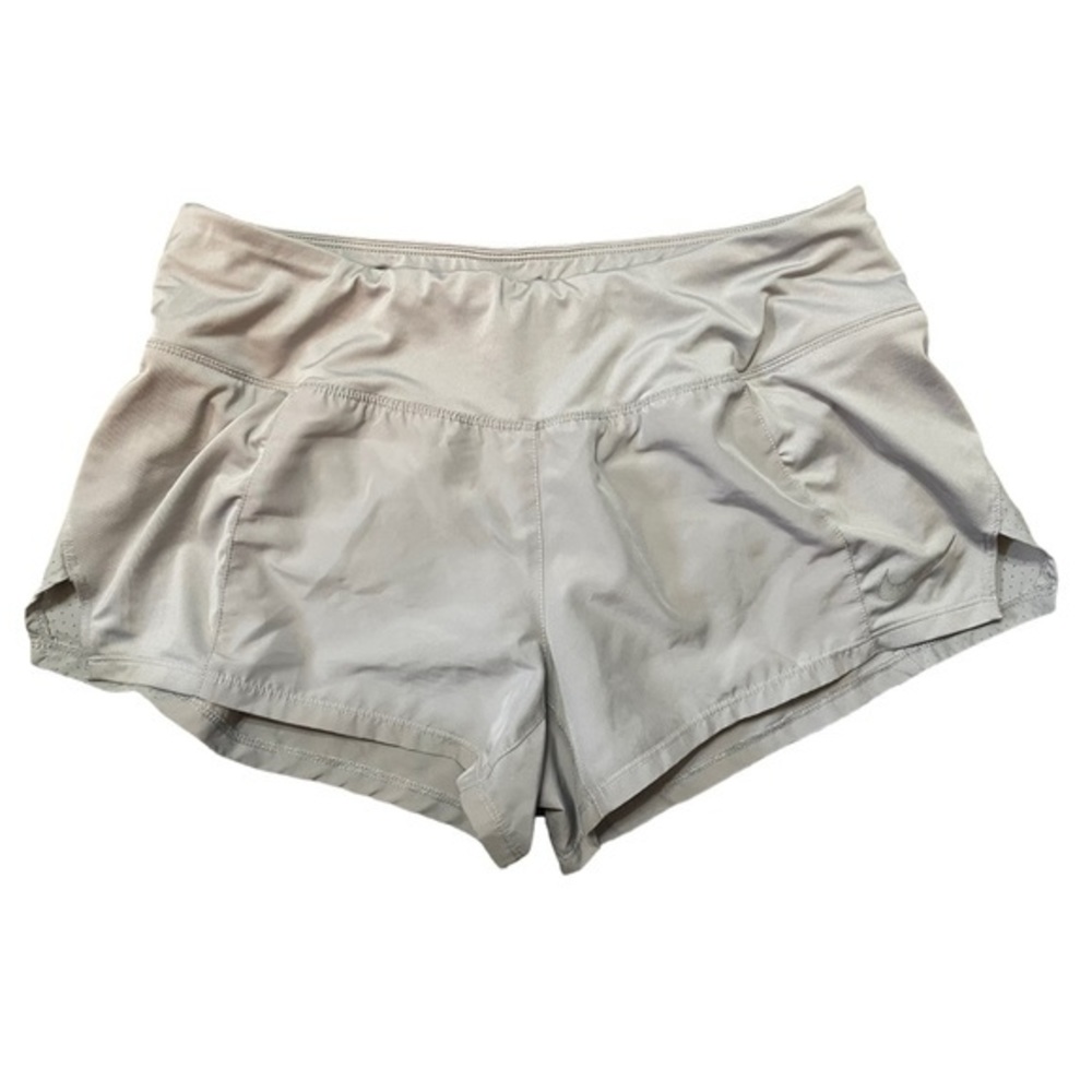 Nike Dri-Fit Grey Women Dry Running Shorts Size Medium